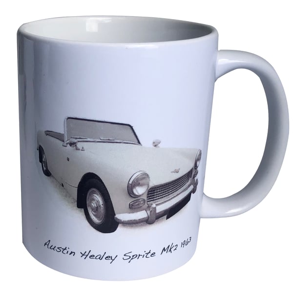 Austin Healey Sprite Mk2 1963 - 11oz Ceramic Mug for the Enthusiast