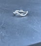 Silver Bubbles Ring, silver wave ring, stack ring, freeform ring, wave ring,  - Image 10