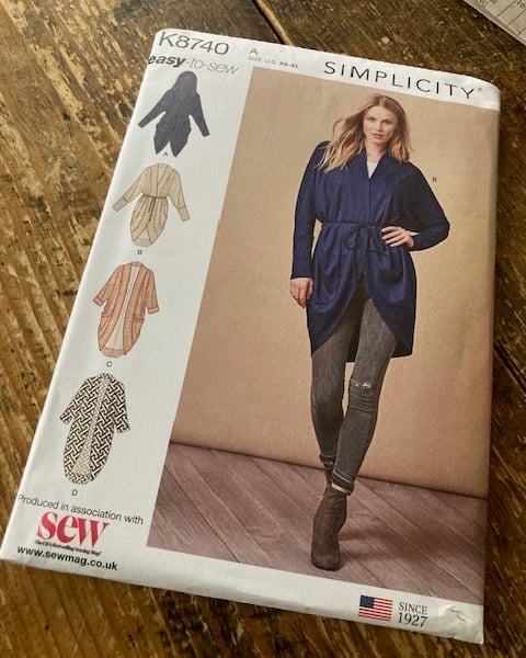 Simplicity Paper Pattern K8740 - Knit Cardigans XS - XL