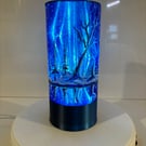 A hand painted and sealed lamp by Andrew Jenkins 