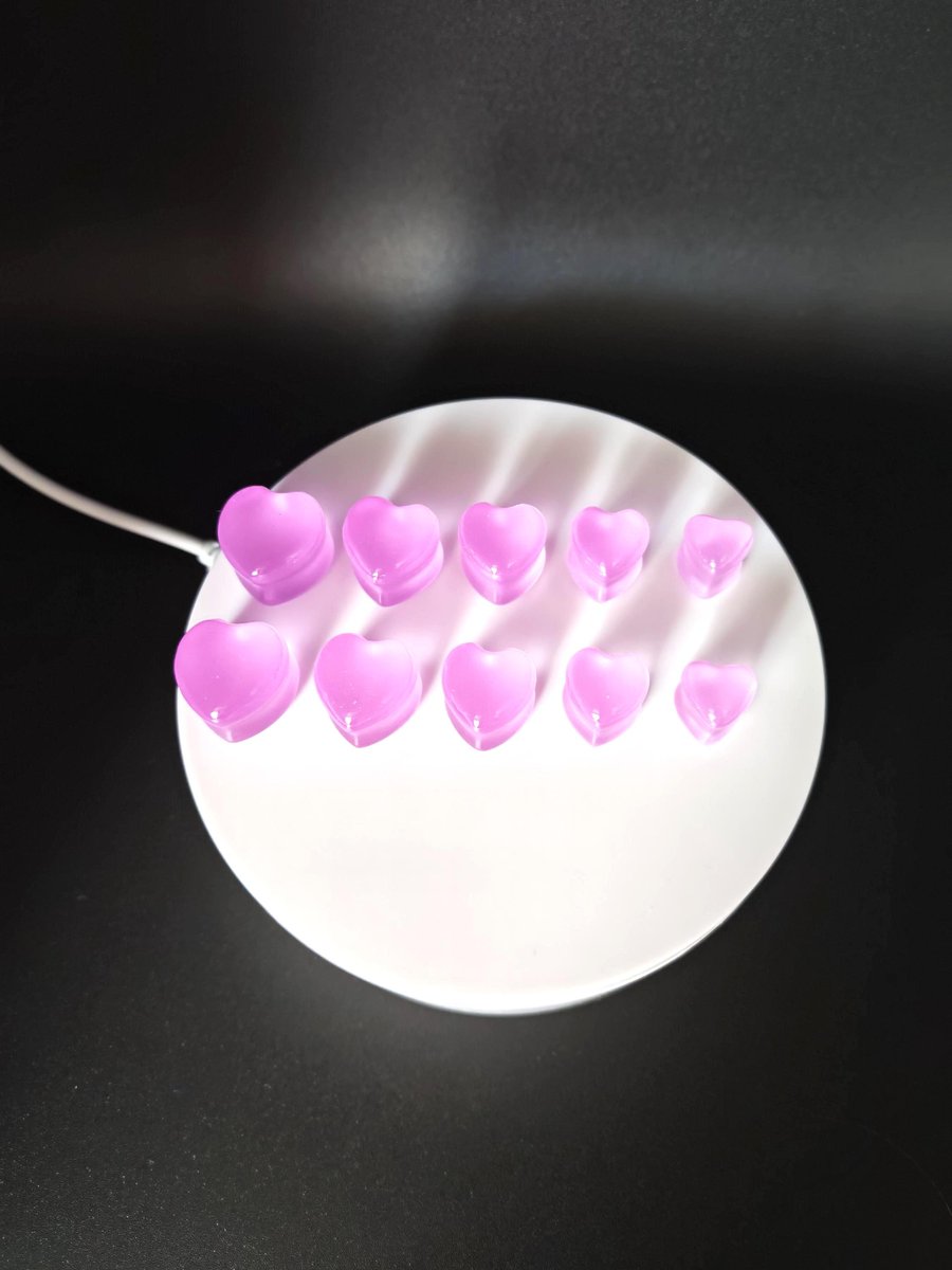 Glow in the Dark Resin Ear Gauges: Handmade Luminous Pink to Blue Plugs