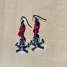 Skull and cross bones earrings