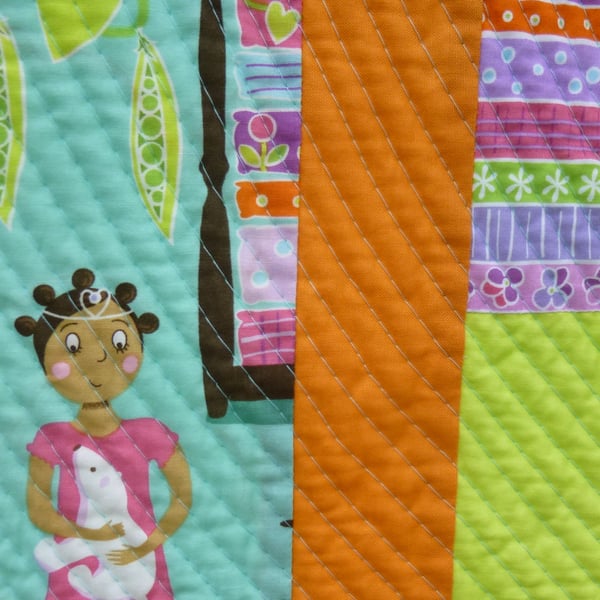 Toddler Patchwork Quilt or Floor Mat - custom designed for your child