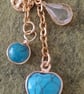 Handmade Turquoise Bag Charm - Image 3