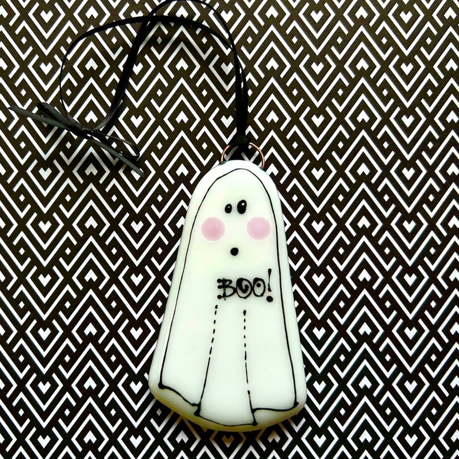 Fused Glass Ghost
