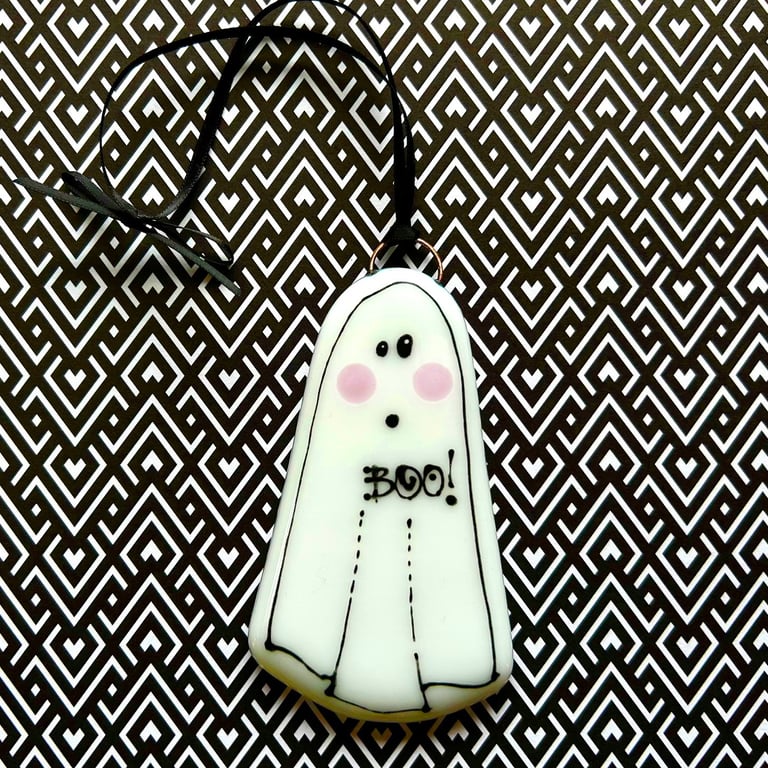 Fused Glass Ghost