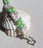 Apple Green & White Freshwater Pearl Glamour Bracelet "Mint Crush" - SALE - Image 7