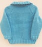 Aran Weight Hand Knitted Childs Jumper with Collar, Gift Ideas for Children - Image 2