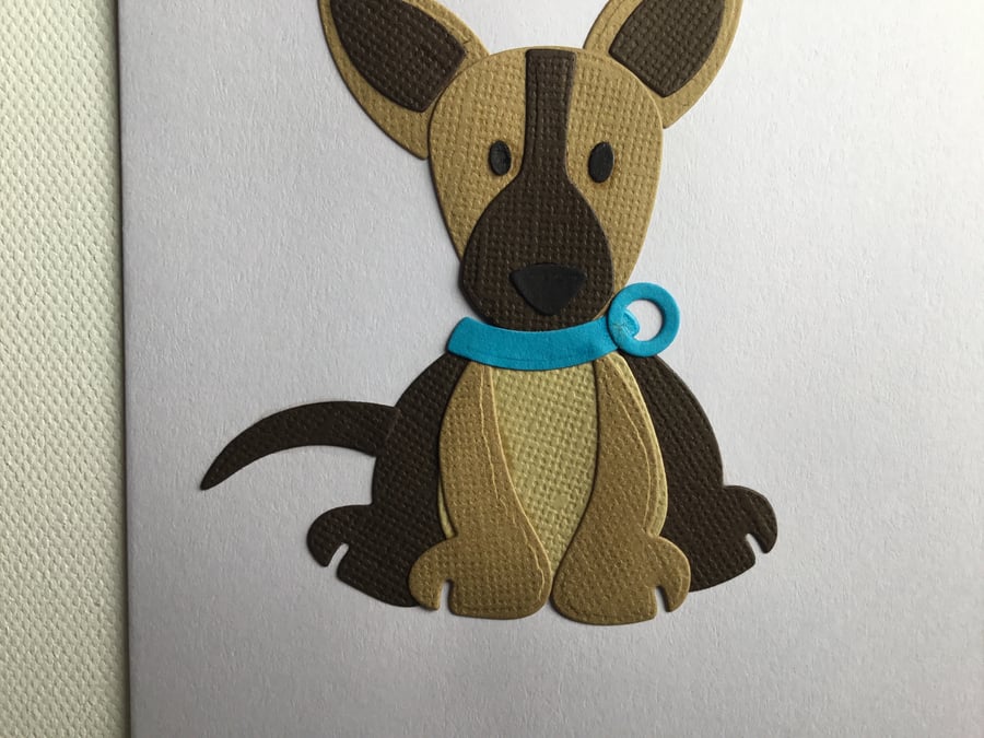 Adorable dog card. Any occasion card. Birthday card. CC381. 