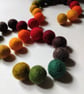 Felt Ball Garland, Autumn Shades, Halloween Decor, Christmas Gift - Image 8