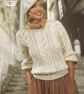VINTAGE KNITTING PATTERN Ladies Aran Lace Sweater