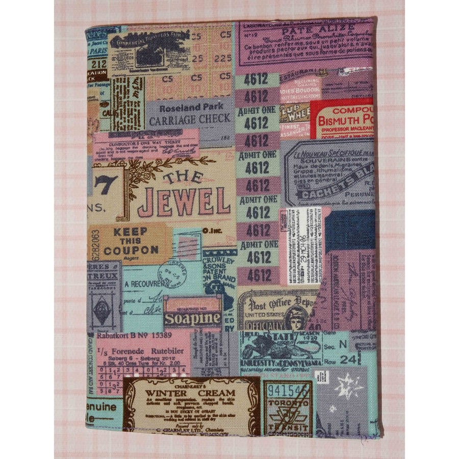 Covered notebook or travel journal