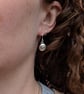 Sterling Silver Pebble Earrings with Aquamarine Stones - JBJ1092 - Image 5