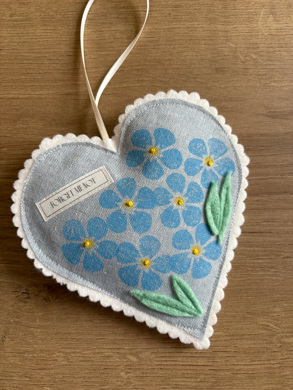 Forget-me-not Hanging Heart