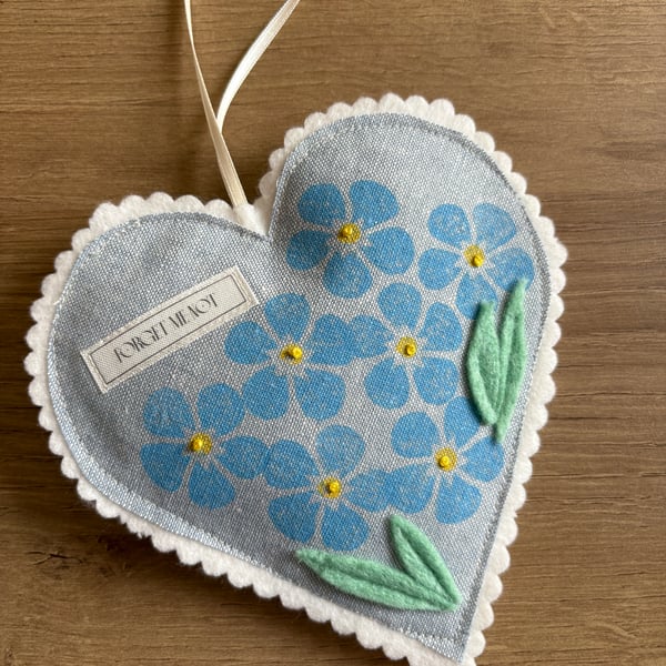 Forget-me-not Hanging Heart