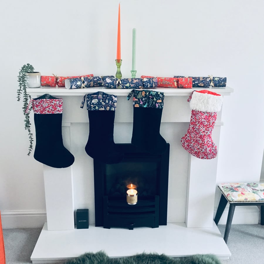 Liberty and Velvet Christmas Stocking NOW WITH 20% OFF CURRENT PRICE