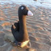 Sale!  A pinstripe goose doorstop.  Goose bookend.