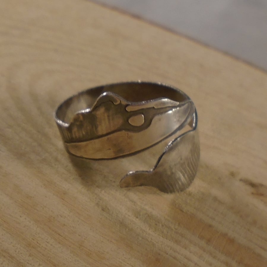 Sterling Silver Badger Adjustable Ring
