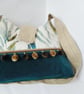 Recycled furnishing fabric bag with pompom trim - Image 1