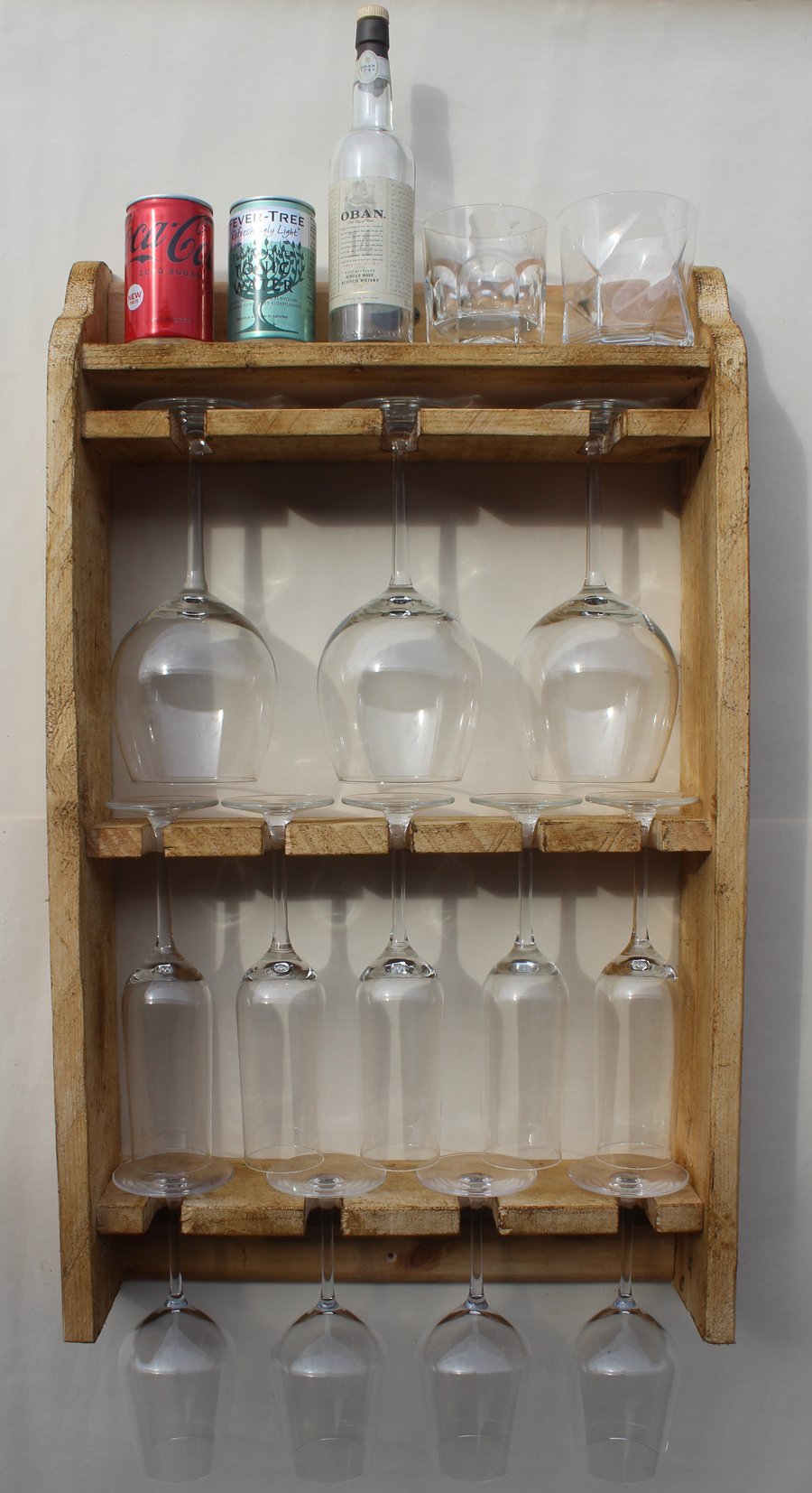 Wine & spirit glass storage rack