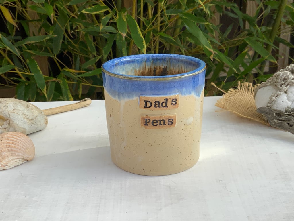 Handmade Dads Pens Pot