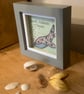 Hand Embroidered Picture of Humpback Whale - Image 3