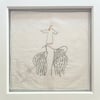 'Blind Faith'; Hand embroidery on vintage handkerchief 
