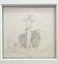 'Blind Faith'; Hand embroidery on vintage handkerchief 