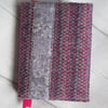 A6 'Harris Tweed' & Liberty London Fabric Print Reusable Notebook, Diary Cover