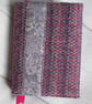 SOLD 'Harris Tweed' & Liberty London Fabric Print Reusable Notebook, Diary Cover - Image 1