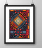 267A - Christopher Dresser Stained Glass Window Cross Stitch Pattern COLOUR - Image 6