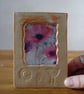 Handmade Freestanding Ceramic Picture Photo Frame in Beige - Image 4