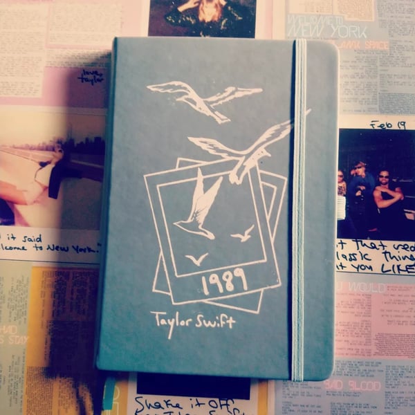 1989 Taylor Swift inspired A5 notebook