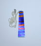 Coloured Titanium Striped Necklace - UK Free Post - Image 4