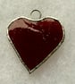 Stained glass small heart, PINK and PURPLE variations - Image 2