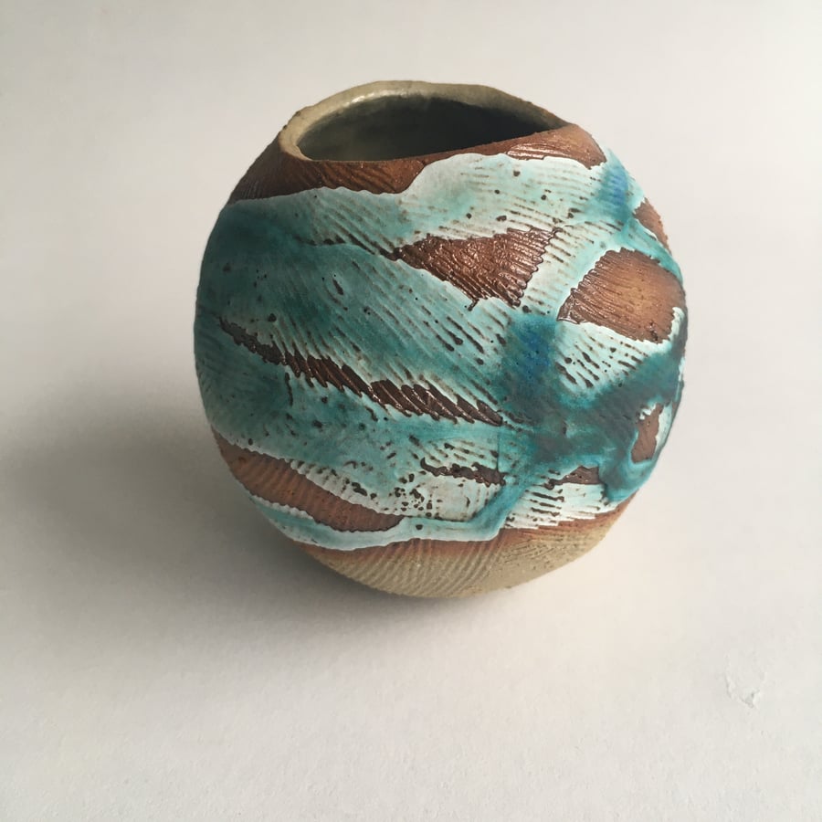 Small Ceramic Pebble Vase 