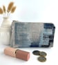 Matching Set of Purses with Blue Abstract Pattern - Image 3
