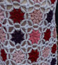 White and Pink colours warm and cosy cotton crochet shawl - design A447 - Image 6