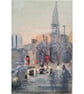  Art print of  Charles Cross Roundabout Plymouth from original painting
