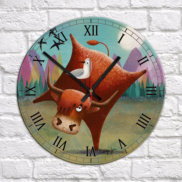 Highland Fling - Highland Art Clock