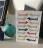 'Little Sausage Dog' multi pack cards - Image 3