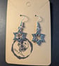 Ornate Star Dangle Earrings - Handcrafted Gothic Jewellery