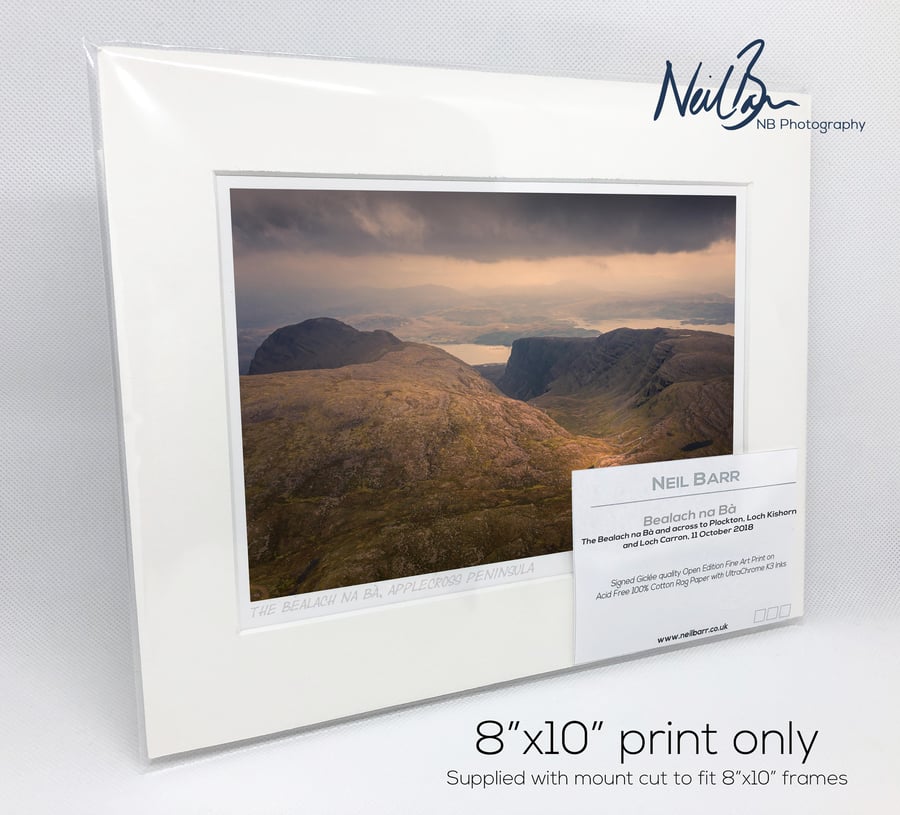 The Bealach na B to Applecross, Scotland - A5 (10" x 8") Unframed Print