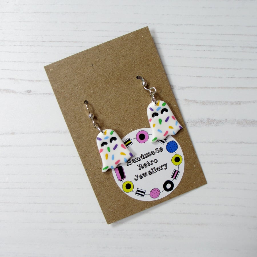 Halloween sprinkles Ghosts Earrings