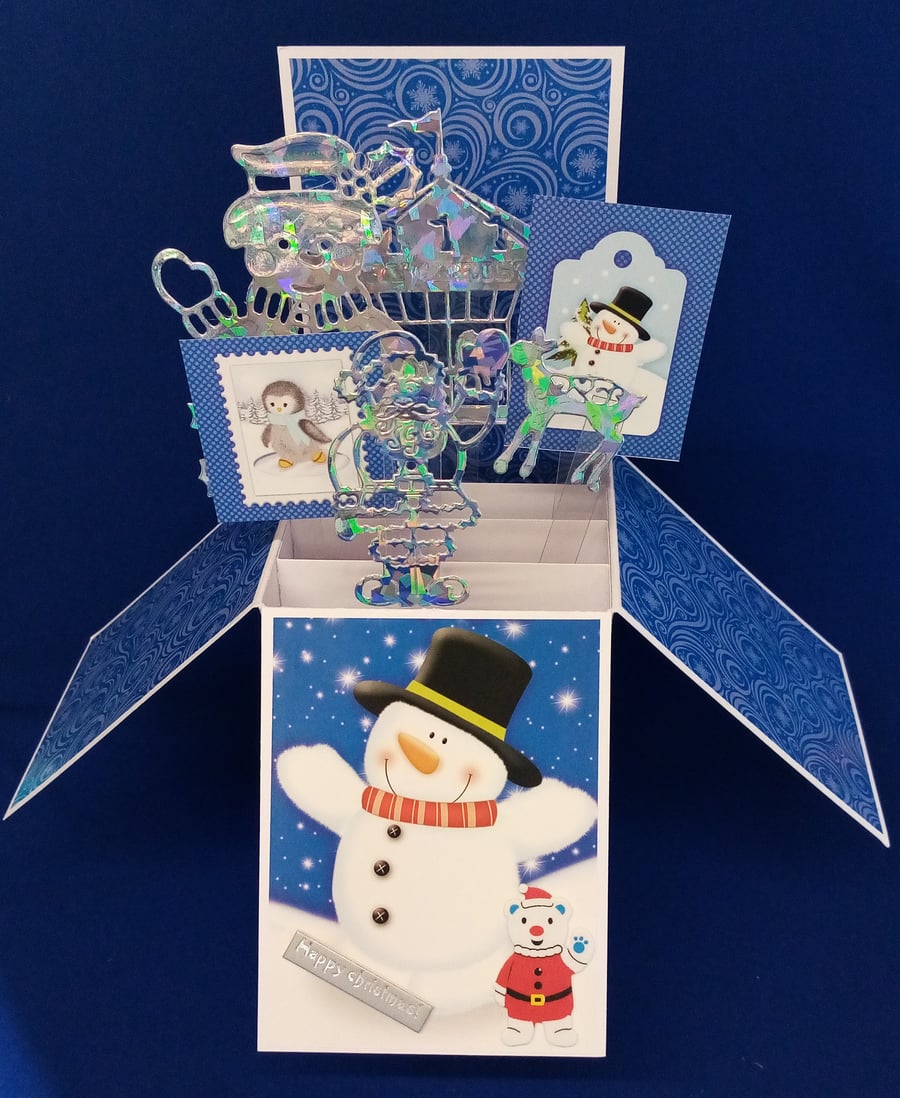 Child's Christmas Card with Snowmen