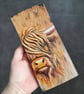 Hand Painted Reclaimed Whisky Barrel Stave - Highland Cow