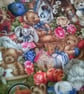 Teddy Bears and Flowers Burp Cloth - Image 4