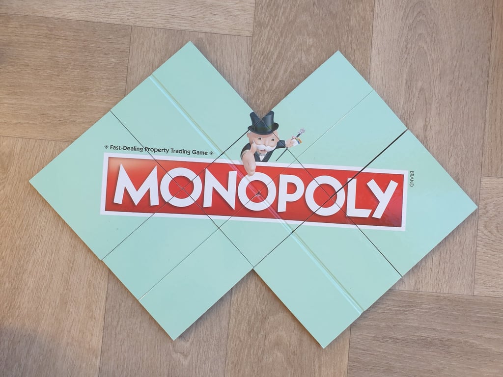 Monopoly Coasters - Upcycled from Real Board