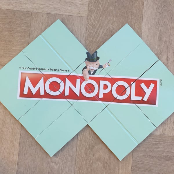 Monopoly Coasters - Upcycled from Real Board