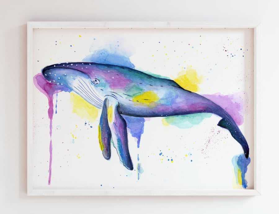Humpback Whale Giclée Print I Unframed 